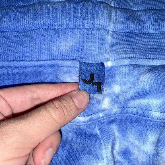 JoyLab Blue and White Cropped Tie-Dye Pants - Picture 4 of 8